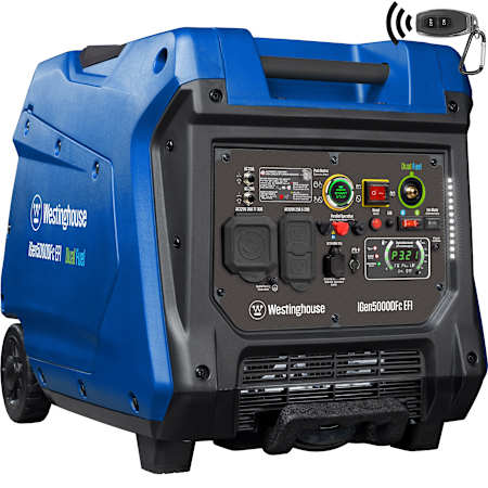 Westinghouse Power Equipment 3,900-Watt (120V) Electric Button / Recoil / Remote Start Multi-Fuel EFI Portable Inverter Generator with Co Sensor (CARB) N/A