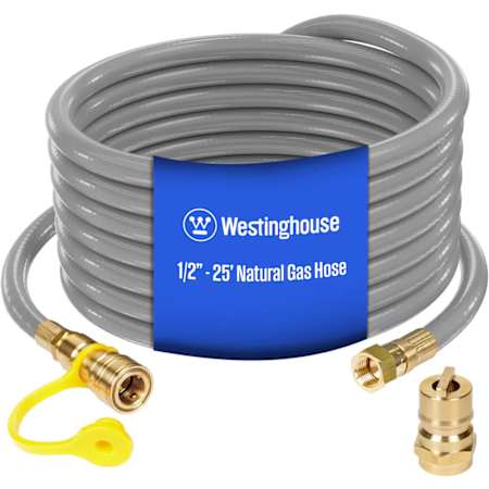 Westinghouse Power Equipment 25-Foot (1/2") Natural Gas Hose with Adapter N/A