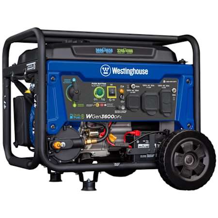 Westinghouse Power Equipment 3,600-Watt (120V) Electric Button / Recoil / Remote Start Multi-Fuel Electric Start Portable Generator with CO Sensor (CARB) N/A