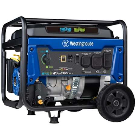 Westinghouse Power Equipment 5,300-Watt (120 / 240V) Recoil Start Multi-Fuel Portable Generator with RV Outlet and CO Sensor (CARB) N/A