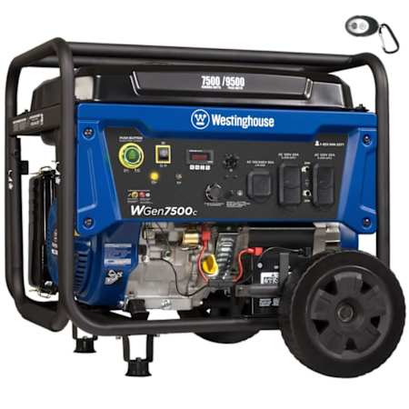 Westinghouse Power Equipment 7,500-Watt (120 / 240V) Electric Button / Recoil / Remote Start Gasoline Portable Generator with CO Sensor (CARB) N/A