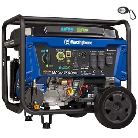 Westinghouse Power Equipment 7,500-Watt (120 / 240V) Electric Button / Recoil / Remote Start Multi-Fuel Portable Generator with CO Sensor (CARB) N/A