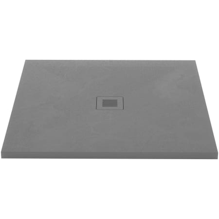 WETSTYLE Feel Collection 36" x 36" Square Shower Base with 4 Threshold and Center Drain Concrete Gray