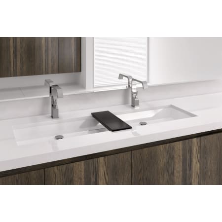 WETSTYLE CUBE 48" Rectangular WETMAR BiO Stone Composite Undermount Bathroom Sink Apollo White Matte