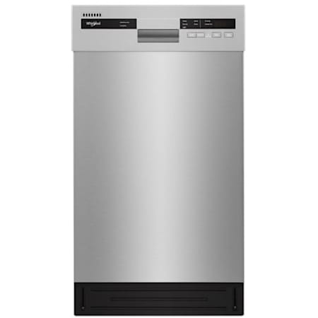 Whirlpool 18" Wide Small-Space Compact Dishwasher with Stainless Steel Tub Stainless Steel