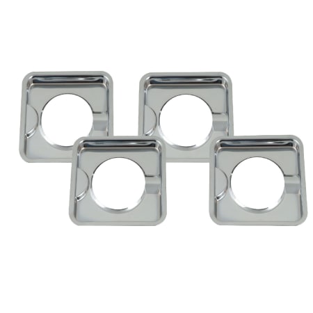 Whirlpool Square Drip Trays (pack of 4) Chrome
