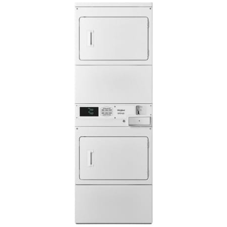 Whirlpool 27 Inch Wide 7.4 Cu. Ft. Vended Commercial Electric Stacked Dryers White