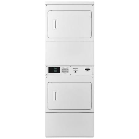 Whirlpool 27 Inch Wide 7.4 Cu. Ft. Non-Vended Commercial Stacked Electric Dryers White