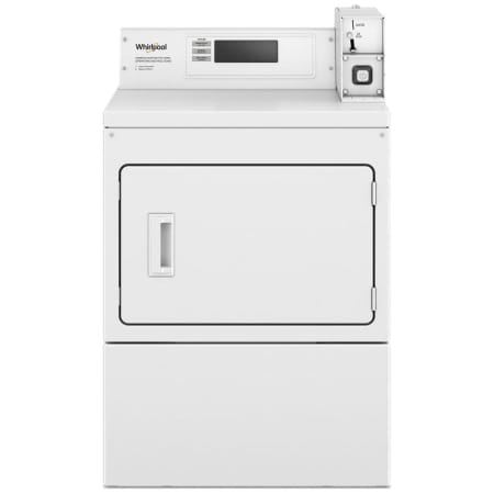 Whirlpool 27 Inch Wide 7.4 Cu. Ft. Vended Commercial Gas Dryer White