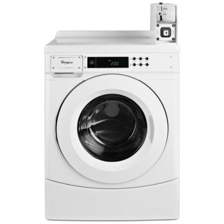 Whirlpool 27 Inch Wide 3.1 Cu. Ft. Capacity Energy Star Certified Electric Commercial Washer with Coin Operation White