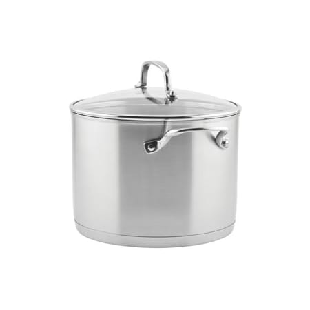 Whirlpool 8 Quart Stainless Steel Induction Stock Pot with Lid Stainless Steel