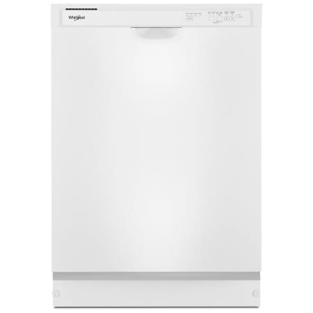 Whirlpool 24 Inch Wide 12 Place Setting Built-In Fingerprint Resistant Front Control Dishwasher White