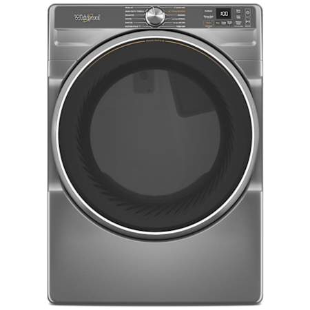 Whirlpool 27 Inch Wide 7.4 Cu. Ft. Energy Star Certified Electric Dryer with Steam Capabilities Radiant Silver