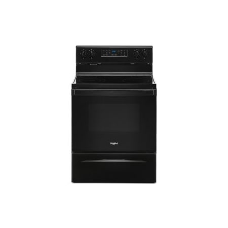 Whirlpool 30 Inch Wide 5.3 Cu. Ft. Free Standing Electric Range with FlexHeat™ Dual Radiant Element Black