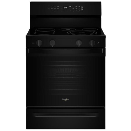 Whirlpool 30 Inch Wide 5.3 Cu. Ft. Free Standing Electric Range with Air Cooking Technology and WipeClean Coating Black