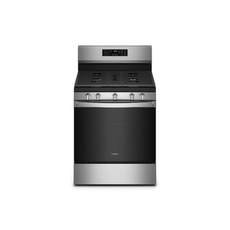 Whirlpool 30 Inch Wide 5 Cu. Ft. Free Standing Range with Air Fry Mode and Basket Stainless Steel