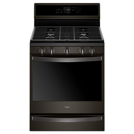 Whirlpool 30 Inch Wide 5.8 Cu. Ft. Freestanding Natural Gas Range Black Stainless Steel