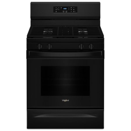 Whirlpool 30 Inch Wide 5 Cu. Ft. Free Standing Gas Range with SpeedHeat Burner Black