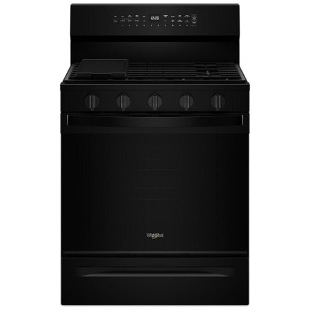 Whirlpool 30 Inch Wide 5 Cu. Ft. Free Standing Gas Range with Air Cooking Technology and SpeedHeat Burner Black