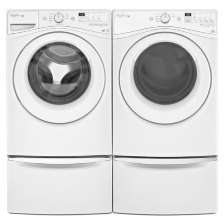 Whirlpool-WFW81HEDW-WED81HEDW-Pair With Pedestal