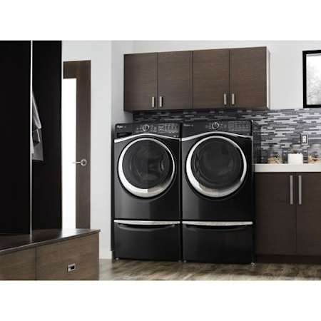 Whirlpool-WFW97HED-WED97HED-Pair Installed In Black Diamond
