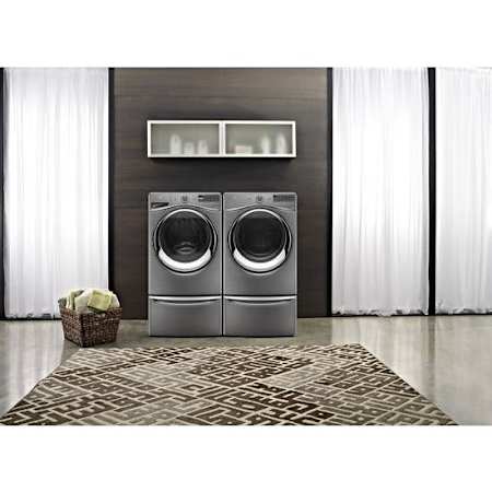 Whirlpool-WFW97HED-WED97HED-Pair Installed In Chrome Shadow