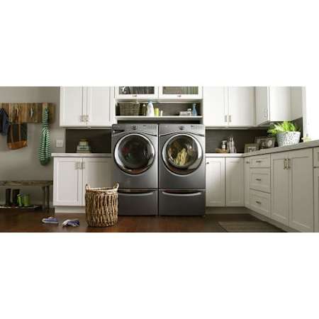 Whirlpool-WFW97HED-WED97HED-Pair Installed In Chrome Shadow