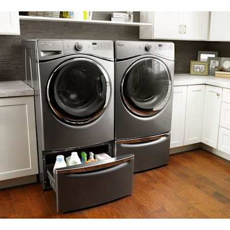 Whirlpool-WFW97HED-WED97HED-Pair Installed In Chrome Shadow