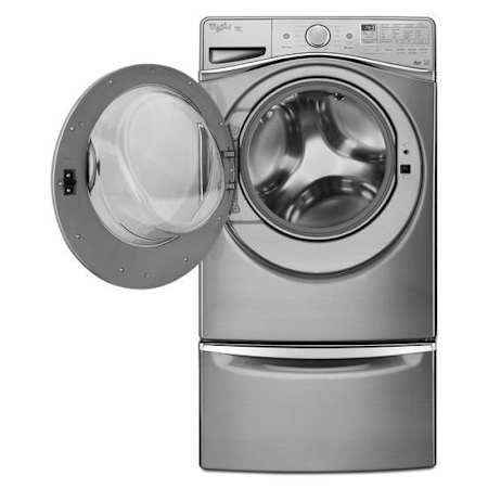 Whirlpool-WFW97HED-WED97HED-Washer Open In Diamond Steel