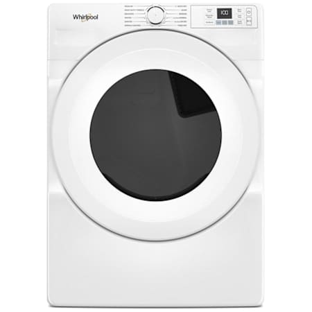 Whirlpool 27 Inch Wide 7.4 Cu. Ft. Energy Star Certified Gas Dryer with Quick Dry Cycle White