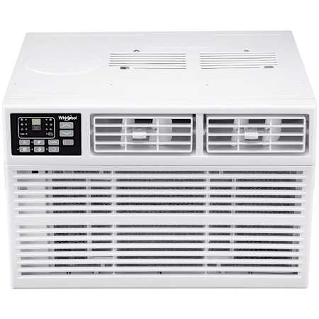 Whirlpool 18,000 BTU Cooling / 10,600 BTU Heating 230V Programmable Window Air Conditioner with Remote White