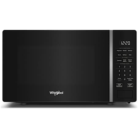 Whirlpool 19 Inch Wide 0.7 Cu. Ft. 700 Watt Countertop Microwave Black
