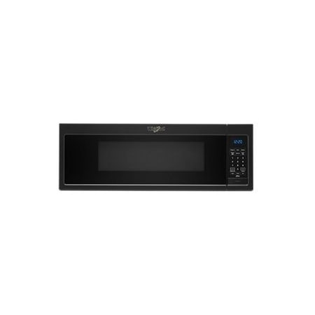 Whirlpool 30 Inch Wide 1.1 Cu. Ft. 1000 Watt Over the Range Microwave with LED Cooktop Lighting Black