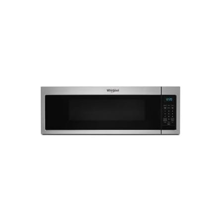 Whirlpool 30 Inch Wide 1.1 Cu. Ft. 1000 Watt Over the Range Microwave with LED Cooktop Lighting Stainless Steel