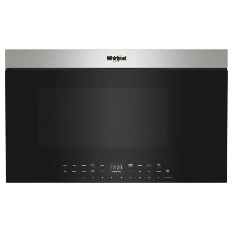 Whirlpool 30 Inch Wide 1.1 Cu. Ft. 1200 Watt Fingerprint Resistant Over the Range Microwave with Glass Turntable Fingerprint Resistant Stainless Steel