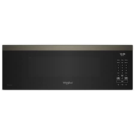 Whirlpool 30 Inch Wide 1.1 Cu. Ft. 1000 Watt Fingerprint Resistant Over the Range Microwave with Color LCD Display with Guided Cooking Black Stainless Steel