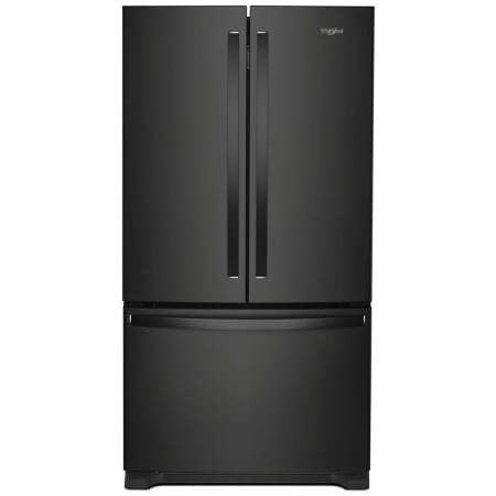 Whirlpool 36 Inch Wide 20 Cu. Ft. Energy Star Certified French Door Refrigerator with Interior Water Dispenser and LED Lighting Black