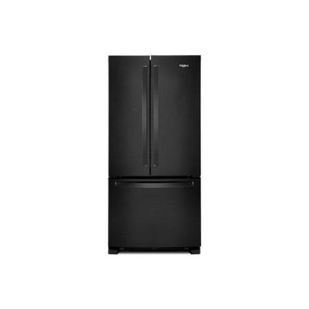 Whirlpool 33 Inch Wide 22.1 Cu. Ft. Energy Star Certified French Door Refrigerator with Accu-Chill™ Black