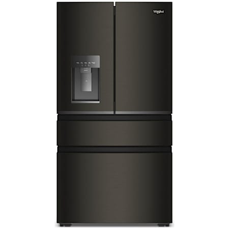 Whirlpool 36 Inch Wide 21.9 Cu. Ft. Energy Star Certified French Door Refrigerator Black Stainless