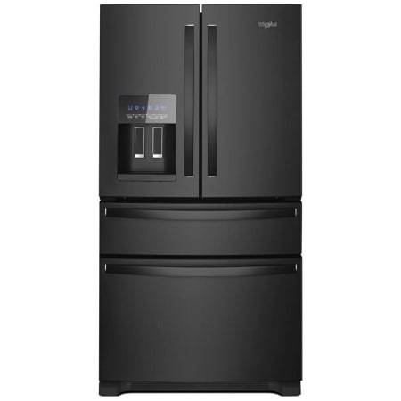 Whirlpool 36 Inch Wide 24.5 Cu. Ft. Energy Star Certified French Door Refrigerator with External Water and Ice Dispenser and Measured Fill Black
