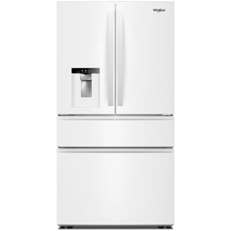 Whirlpool 36 Inch Wide 28.9 Cu. Ft. Energy Star Certified French Door Refrigerator with Flexible Temperature Drawer White