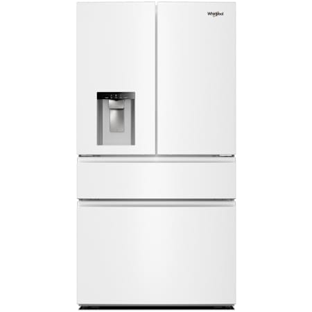 Whirlpool 36 Inch Wide 28.9 Cu. Ft. Energy Star Certified French Door Refrigerator with In-Door Water and Ice Dispenser White