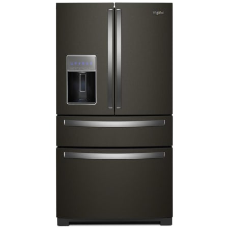 Whirlpool 36 Inch Wide 26 Cu. Ft. Fingerprint Resistant French Door Refrigerator with Prep and Store Bins Fingerprint Resistant Black Stainless