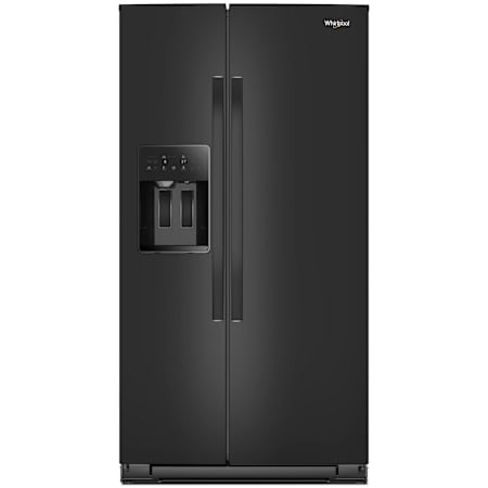 Whirlpool 36 Inch Wide 28.7 Cu. Ft. Side By Side Refrigerator Black
