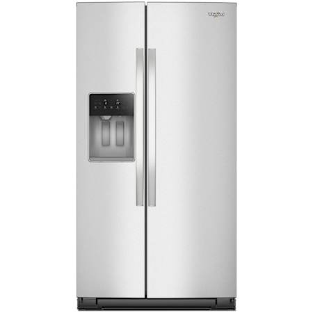 Whirlpool 36 Inch Wide 28.7 Cu. Ft. Fingerprint Resistant Side By Side Refrigerator Fingerprint Resistant Stainless