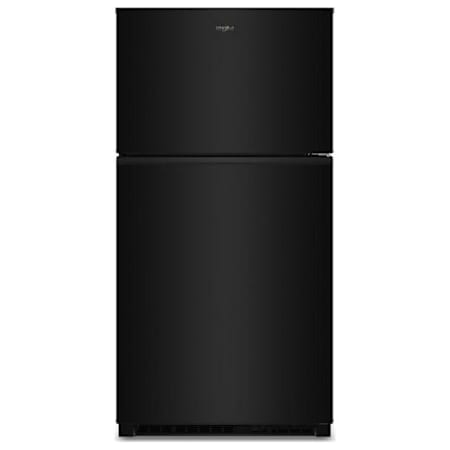 Whirlpool 33 Inch Wide 21.3 Cu. Ft. Top Freezer Refrigerator Black