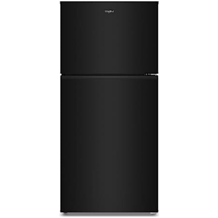Whirlpool 30 Inch Wide 19.3 Cu. Ft. Top Freezer Refrigerator with Total Coverage Cooling and FreshSpace Drawer Black
