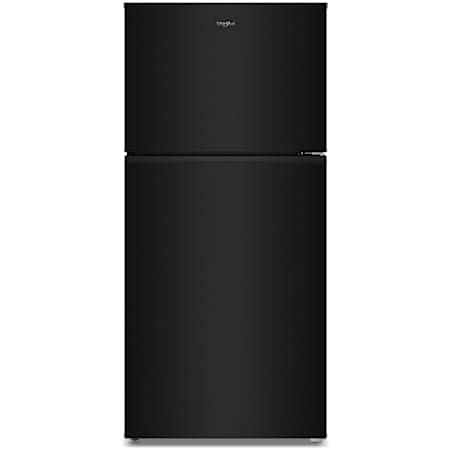 Whirlpool 30 Inch Wide 19.3 Cu. Ft. Energy Star Certified Top Freezer Refrigerator with Total Coverage Cooling Black