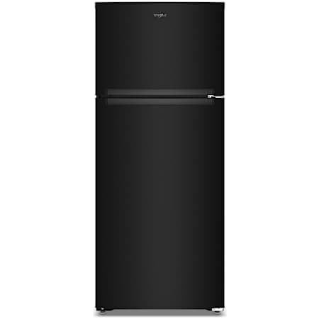 Whirlpool 28 Inch Wide 17.6 Cu. Ft. Top Freezer Refrigerator Black
