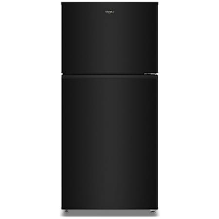 Whirlpool 30 Inch Wide 19.3 Cu. Ft. Energy Star Certified Top Freezer Refrigerator with FreshLock Technology Black